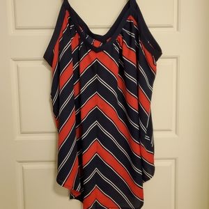 Red/White/Navy Striped Cami